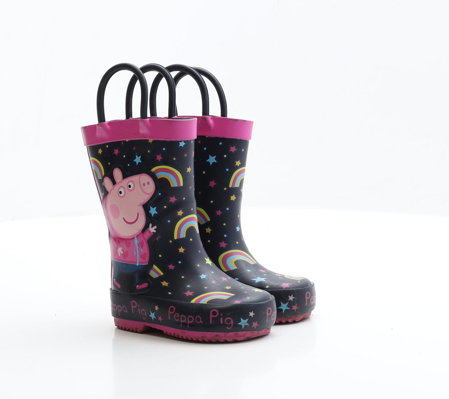 Peppa Pig Girls Multicoloured Rubber Wellies Boot UK 3