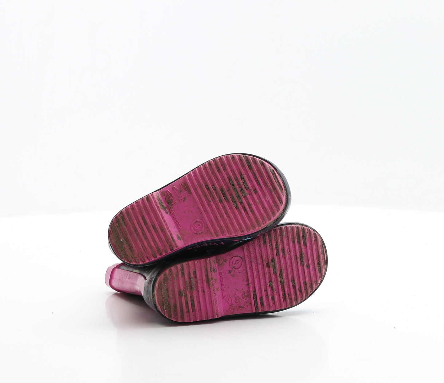 Peppa Pig Girls Multicoloured Rubber Wellies Boot UK 3