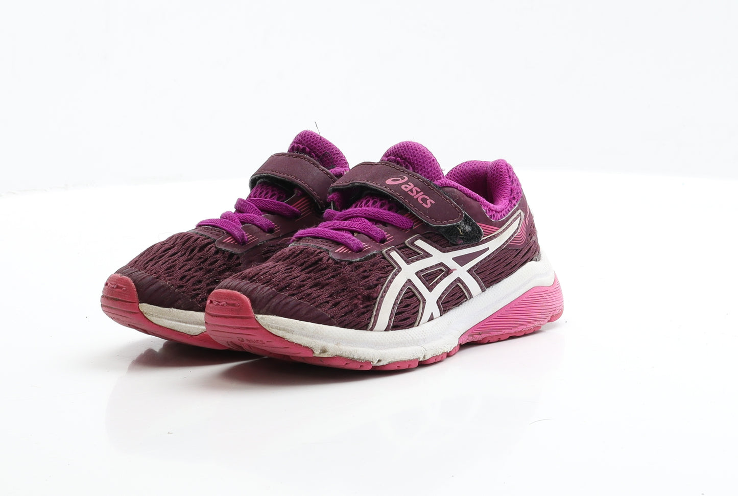 ASICS Girls Purple Polyester Trainer UK 9 EUR 27