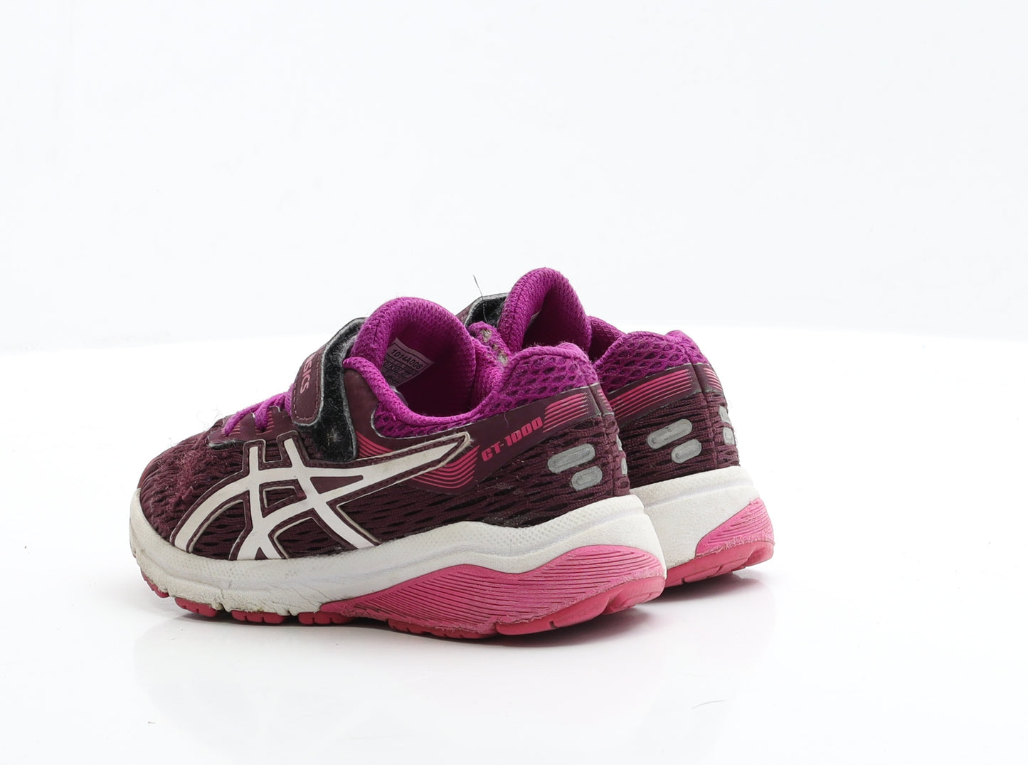 ASICS Girls Purple Polyester Trainer UK 9 EUR 27