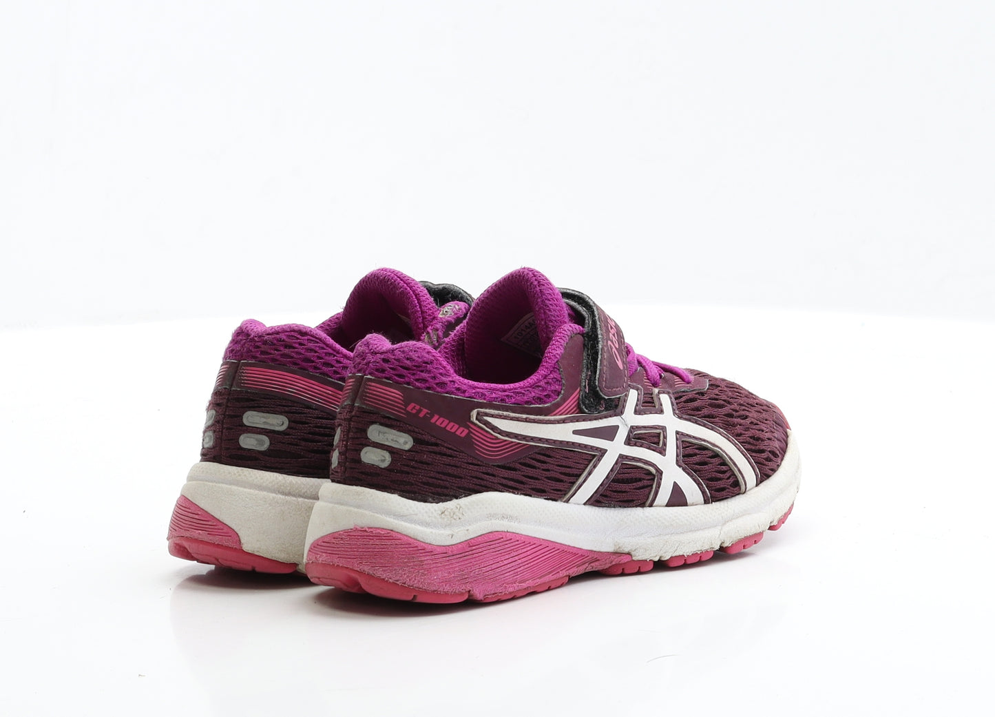 ASICS Girls Purple Polyester Trainer UK 9 EUR 27