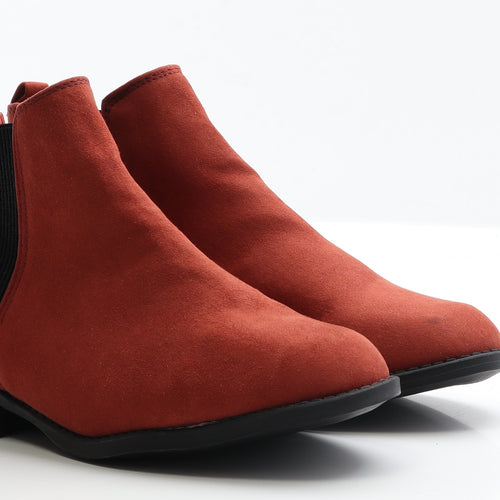 Primark Womens Brown Faux Suede Chelsea Boot UK 5 EUR 38
