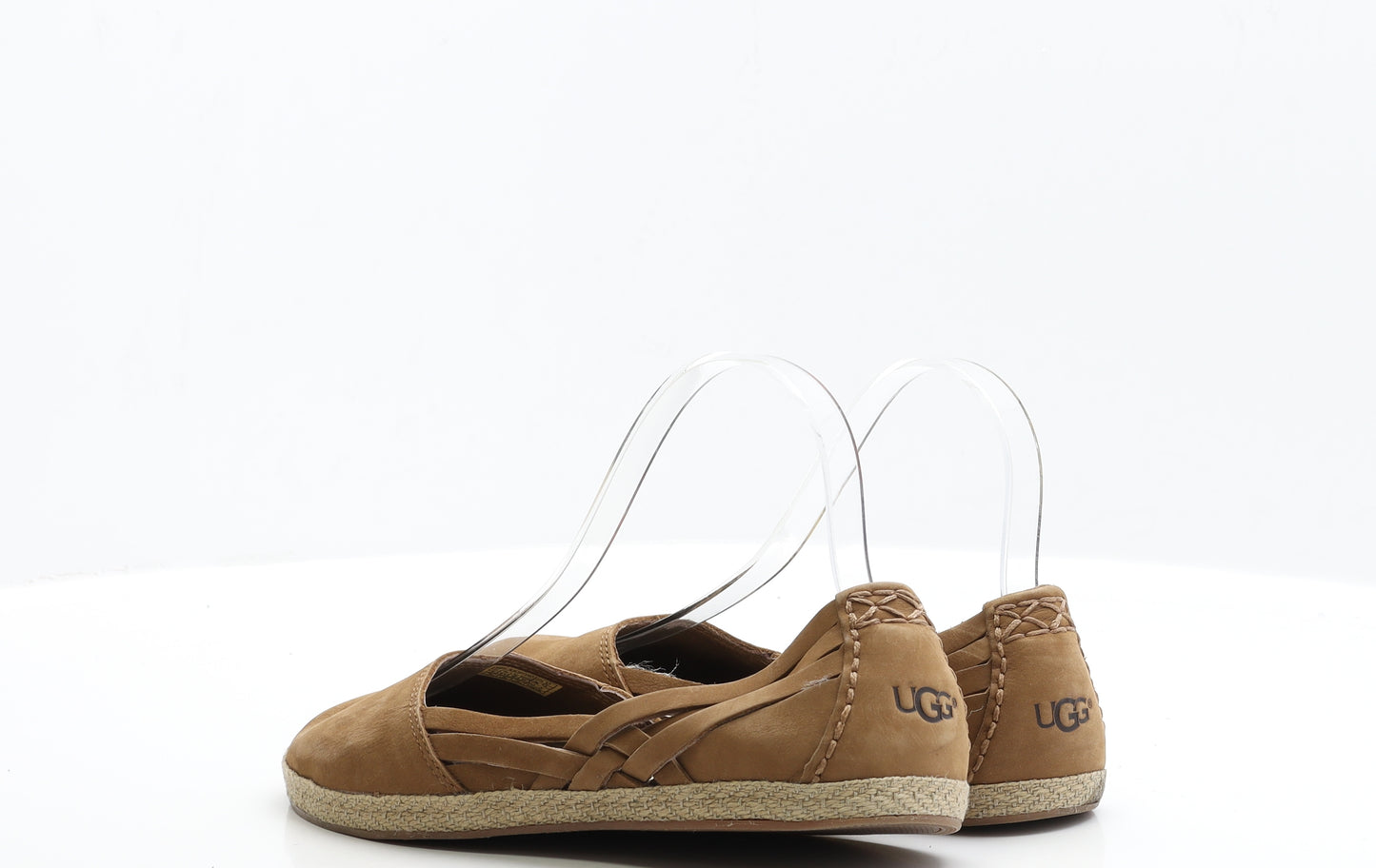 UGG Womens Brown Faux Suede Flat UK 6.5 EUR 39.5