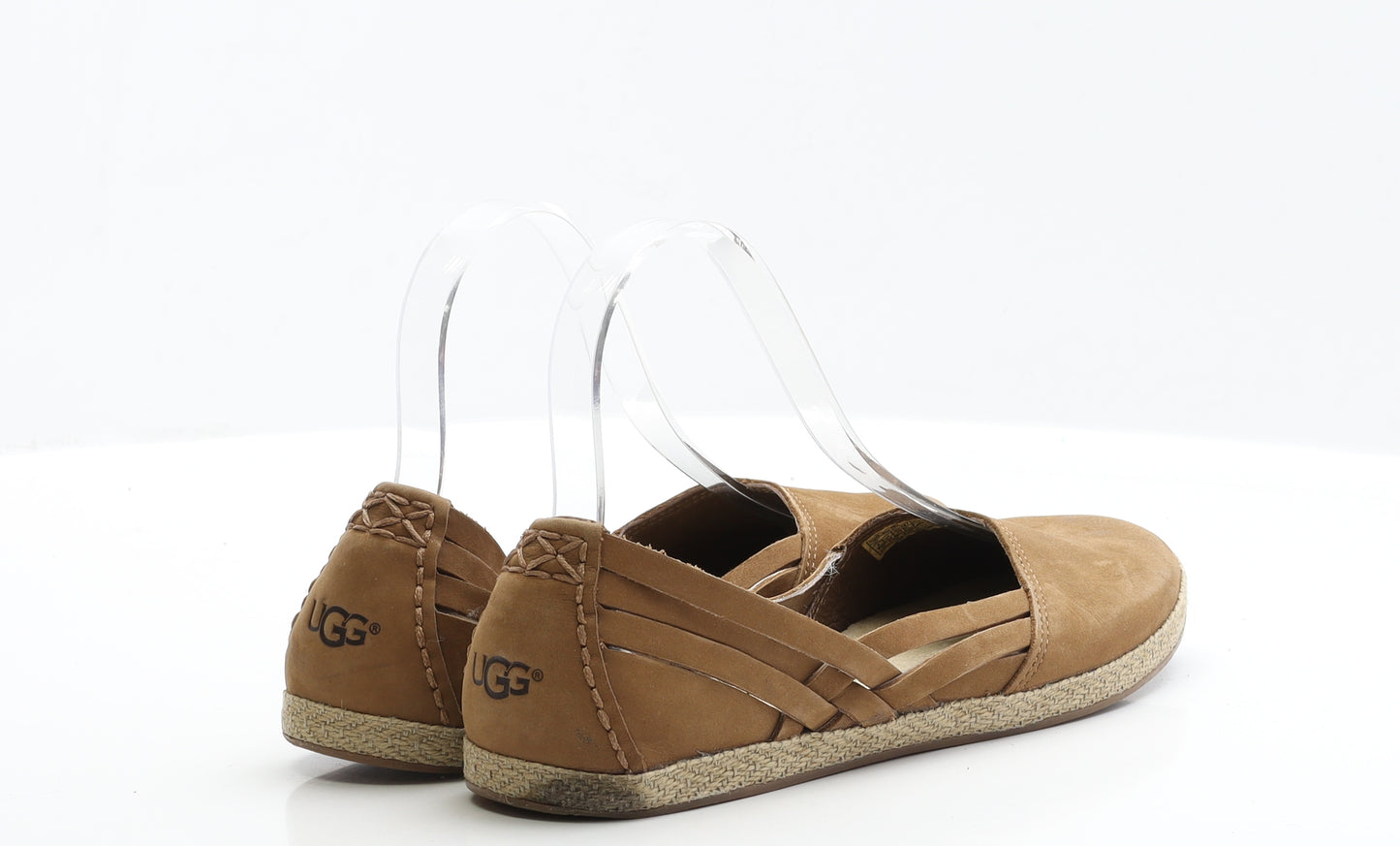 UGG Womens Brown Faux Suede Flat UK 6.5 EUR 39.5