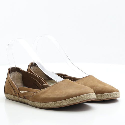 UGG Womens Brown Faux Suede Flat UK 6.5 EUR 39.5