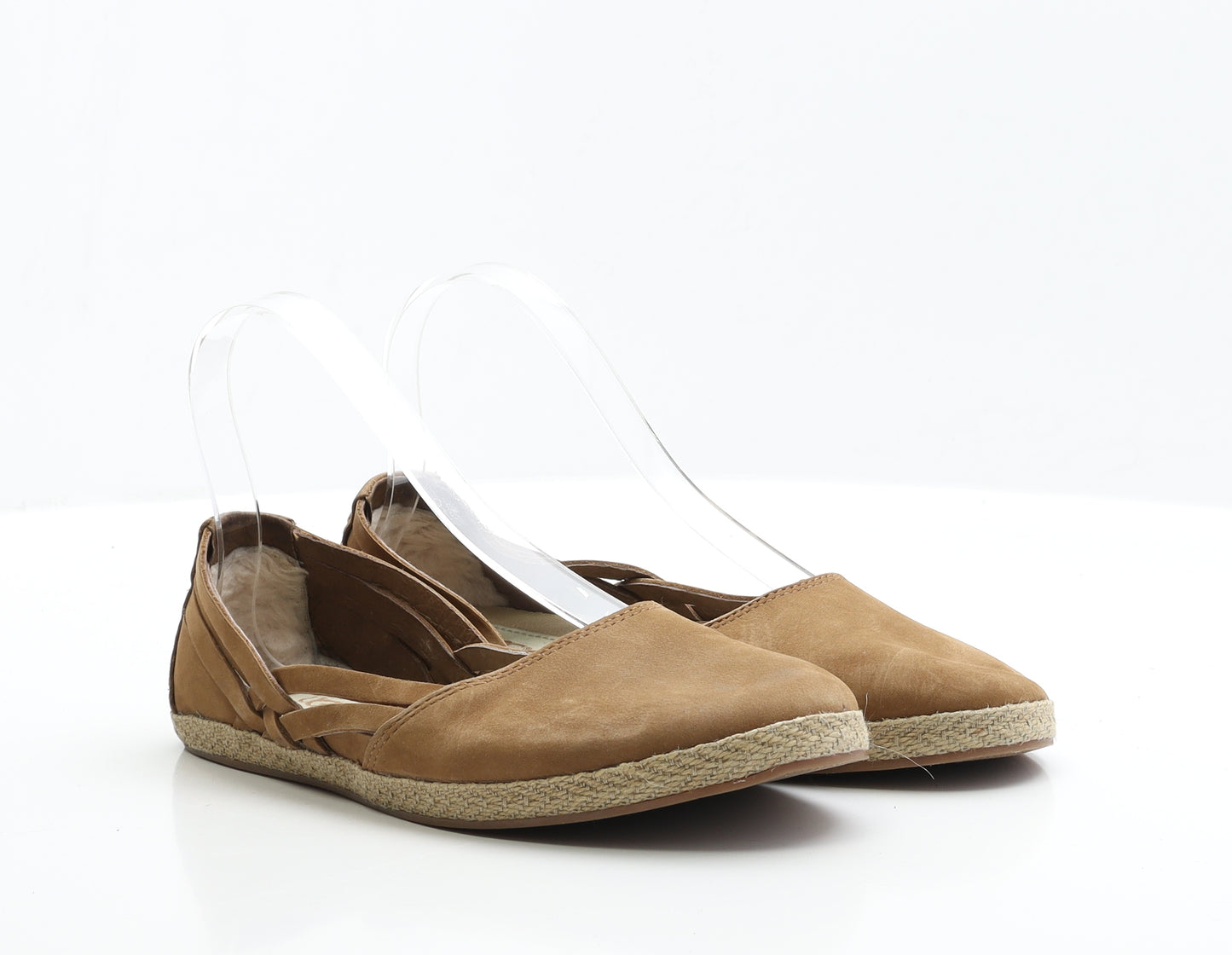 UGG Womens Brown Faux Suede Flat UK 6.5 EUR 39.5