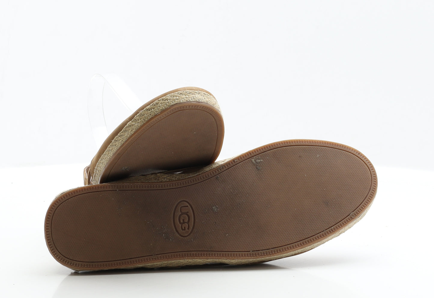 UGG Womens Brown Faux Suede Flat UK 6.5 EUR 39.5