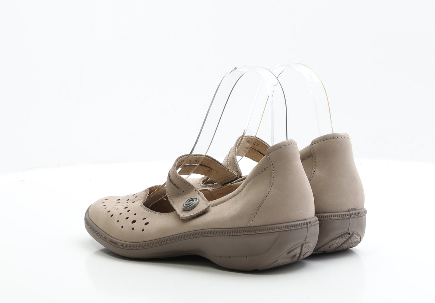 Hotter Womens Beige Polyester Flat UK 6 EUR 39