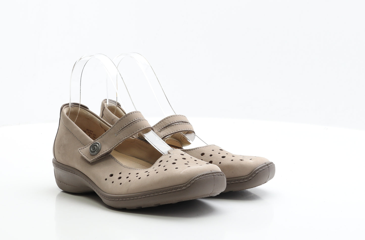 Hotter Womens Beige Polyester Flat UK 6 EUR 39