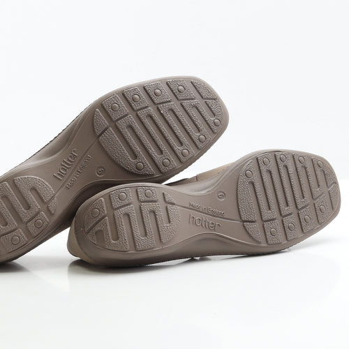 Hotter Womens Beige Polyester Flat UK 6 EUR 39