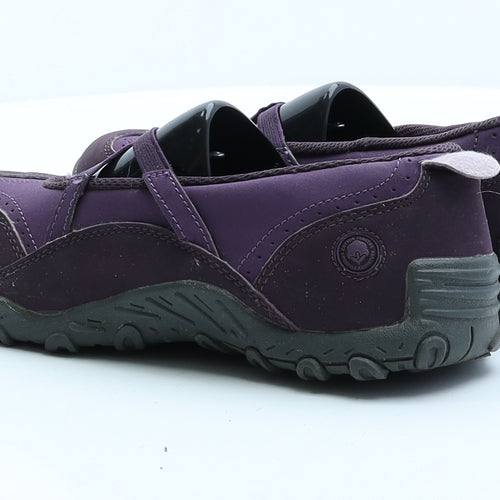 Cotton Traders Womens Purple Faux Suede Slip On Flat UK 5 EUR 38