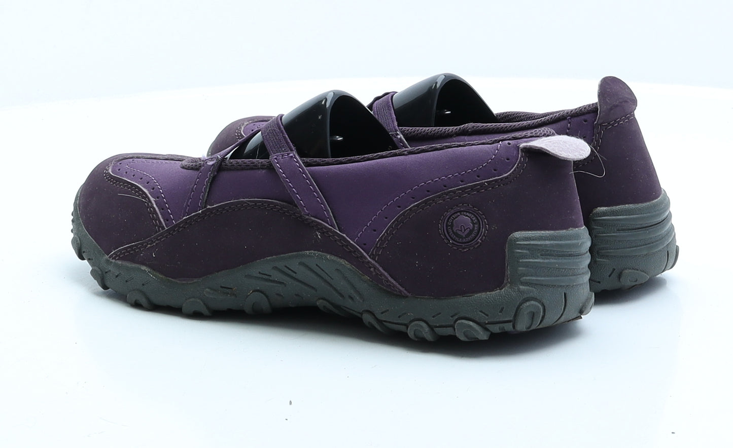 Cotton Traders Womens Purple Faux Suede Slip On Flat UK 5 EUR 38