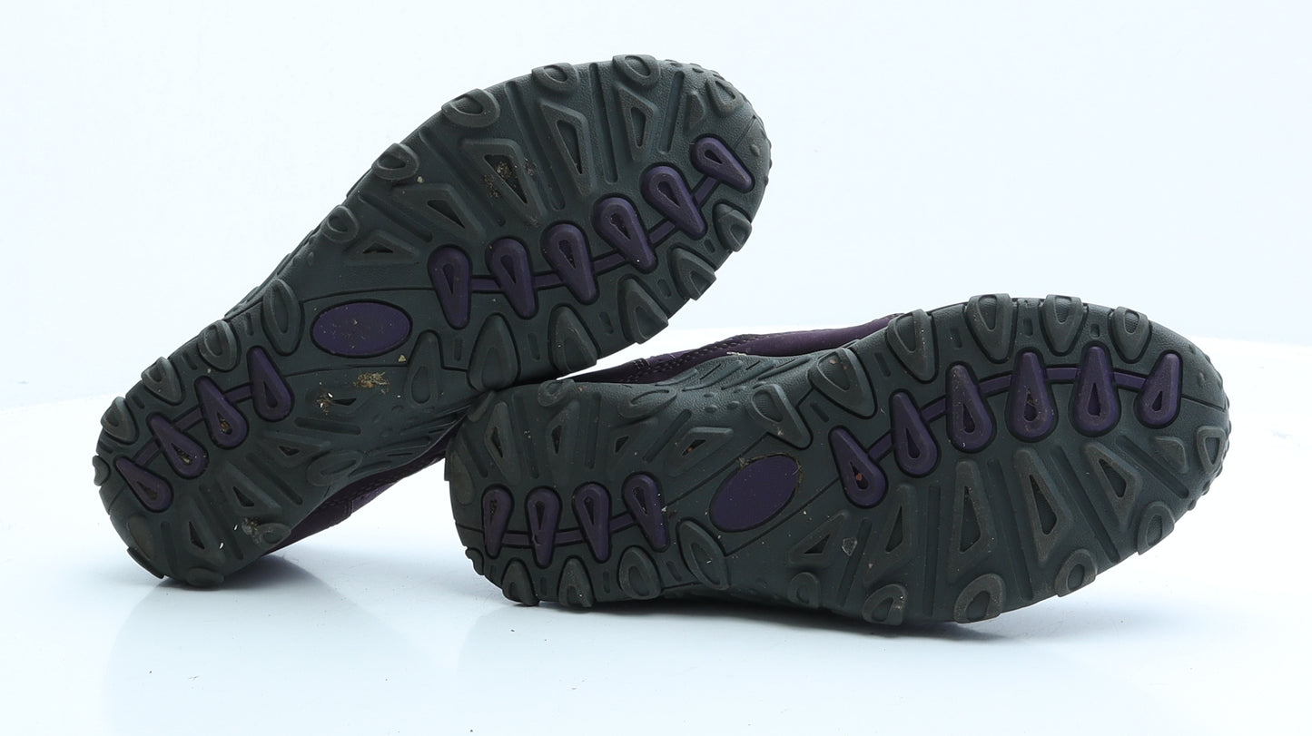 Cotton Traders Womens Purple Faux Suede Slip On Flat UK 5 EUR 38