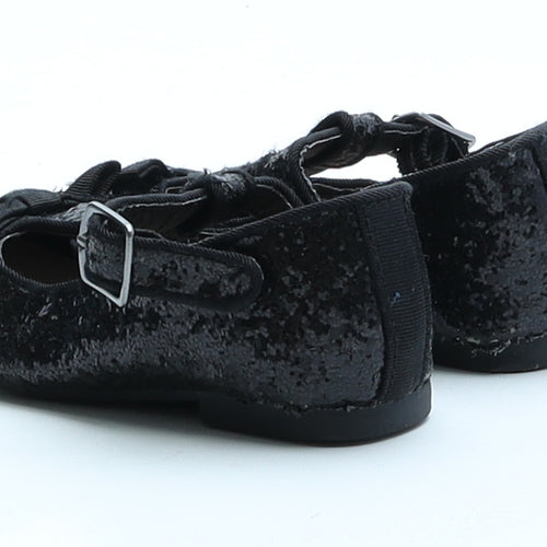 Primark Girls Black Polyester Ballet Flat UK 6 EUR 23