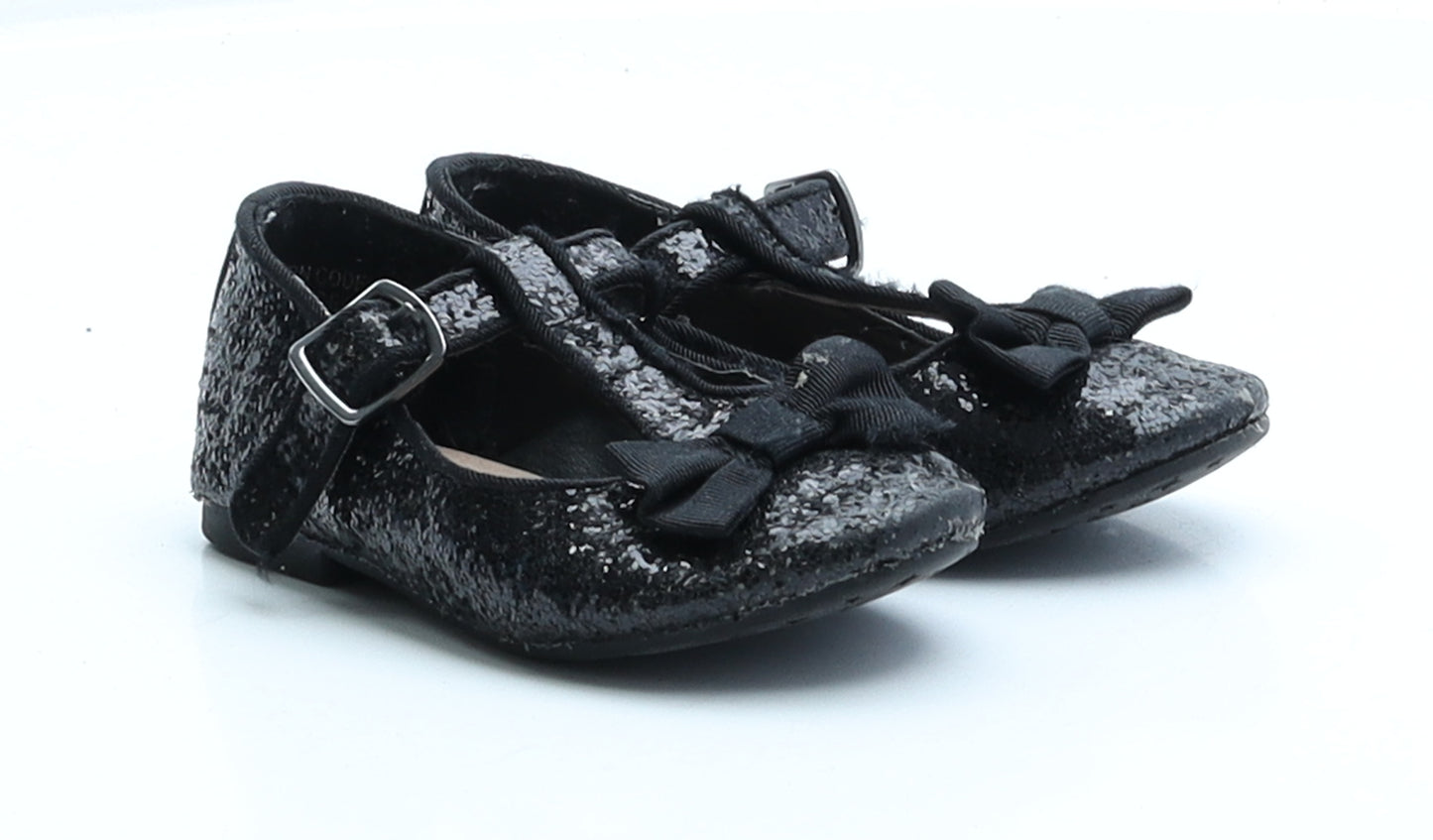 Primark Girls Black Polyester Ballet Flat UK 6 EUR 23