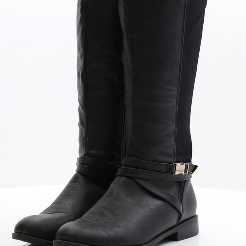 Graceland Womens Black Faux Leather Bootie Boot UK 5 EUR 38