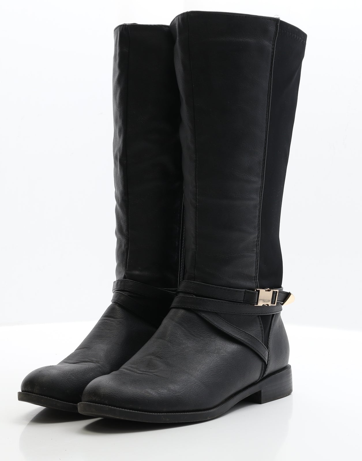 Graceland Womens Black Faux Leather Bootie Boot UK 5 EUR 38