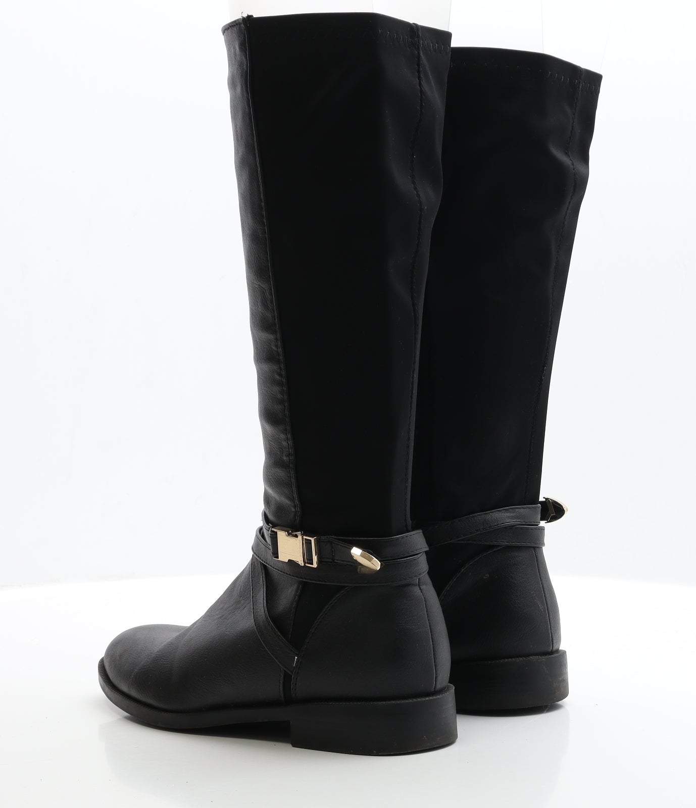 Graceland Womens Black Faux Leather Bootie Boot UK 5 EUR 38
