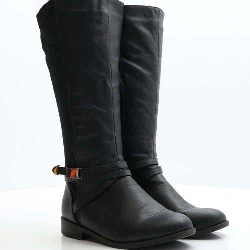 Graceland Womens Black Faux Leather Bootie Boot UK 5 EUR 38