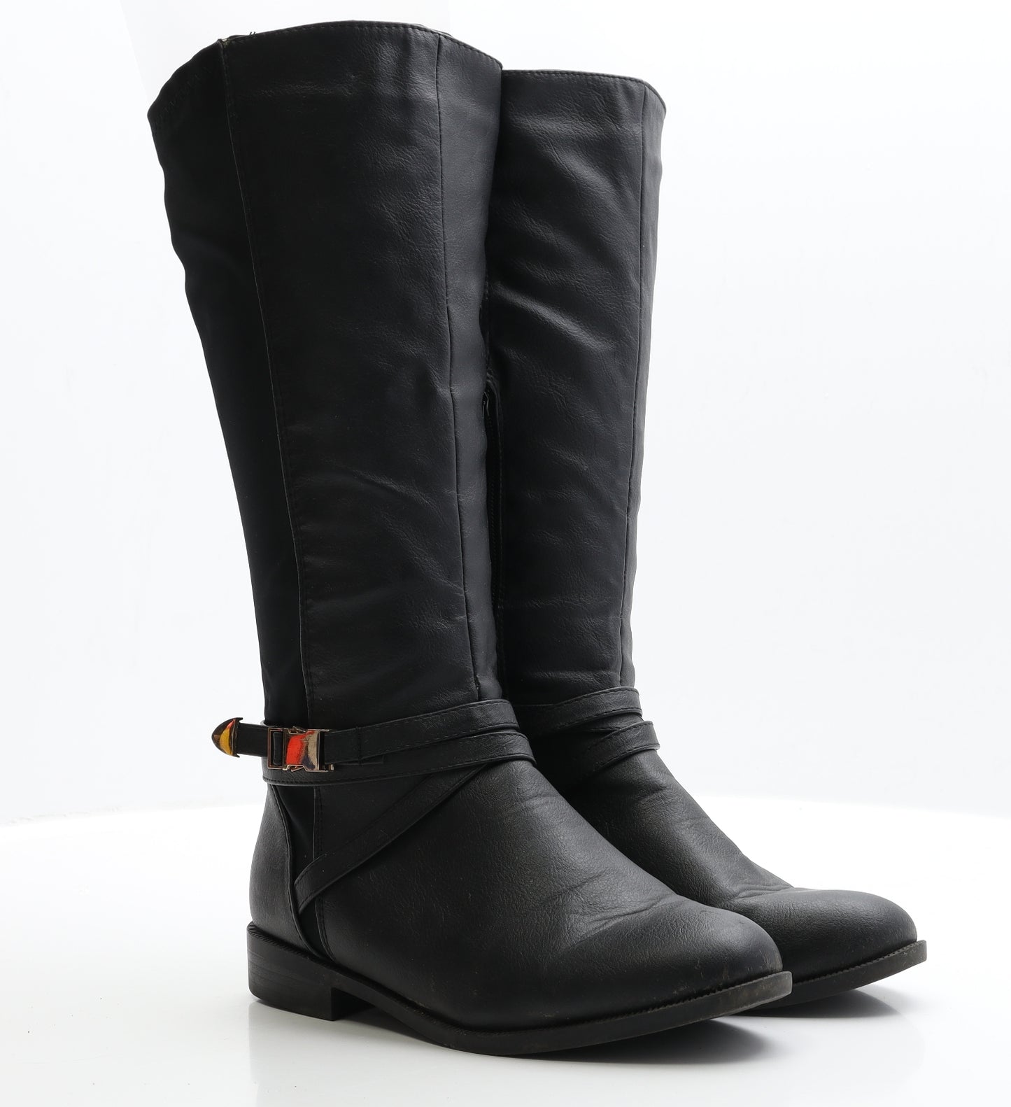 Graceland Womens Black Faux Leather Bootie Boot UK 5 EUR 38
