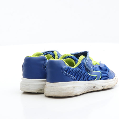George Boys Blue Polyester Trainer UK 4 EUR 21