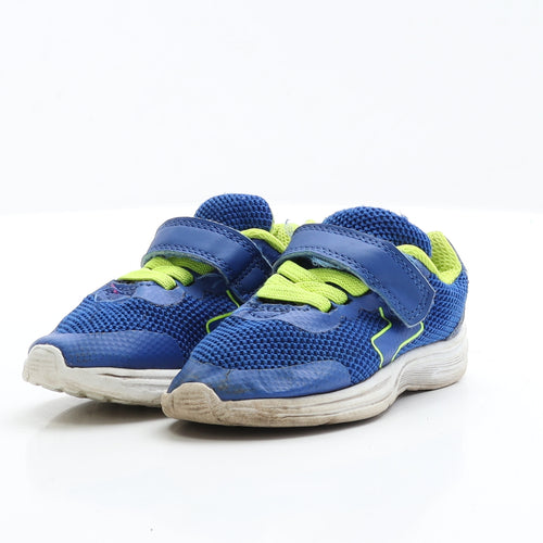 George Boys Blue Polyester Trainer UK 5 EUR 22 - Lace up