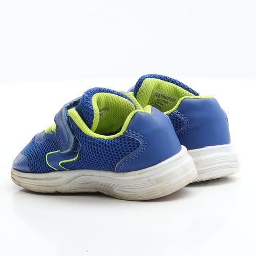 George Boys Blue Polyester Trainer UK 5 EUR 22 - Lace up