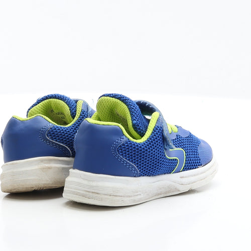 George Boys Blue Polyester Trainer UK 5 EUR 22 - Lace up