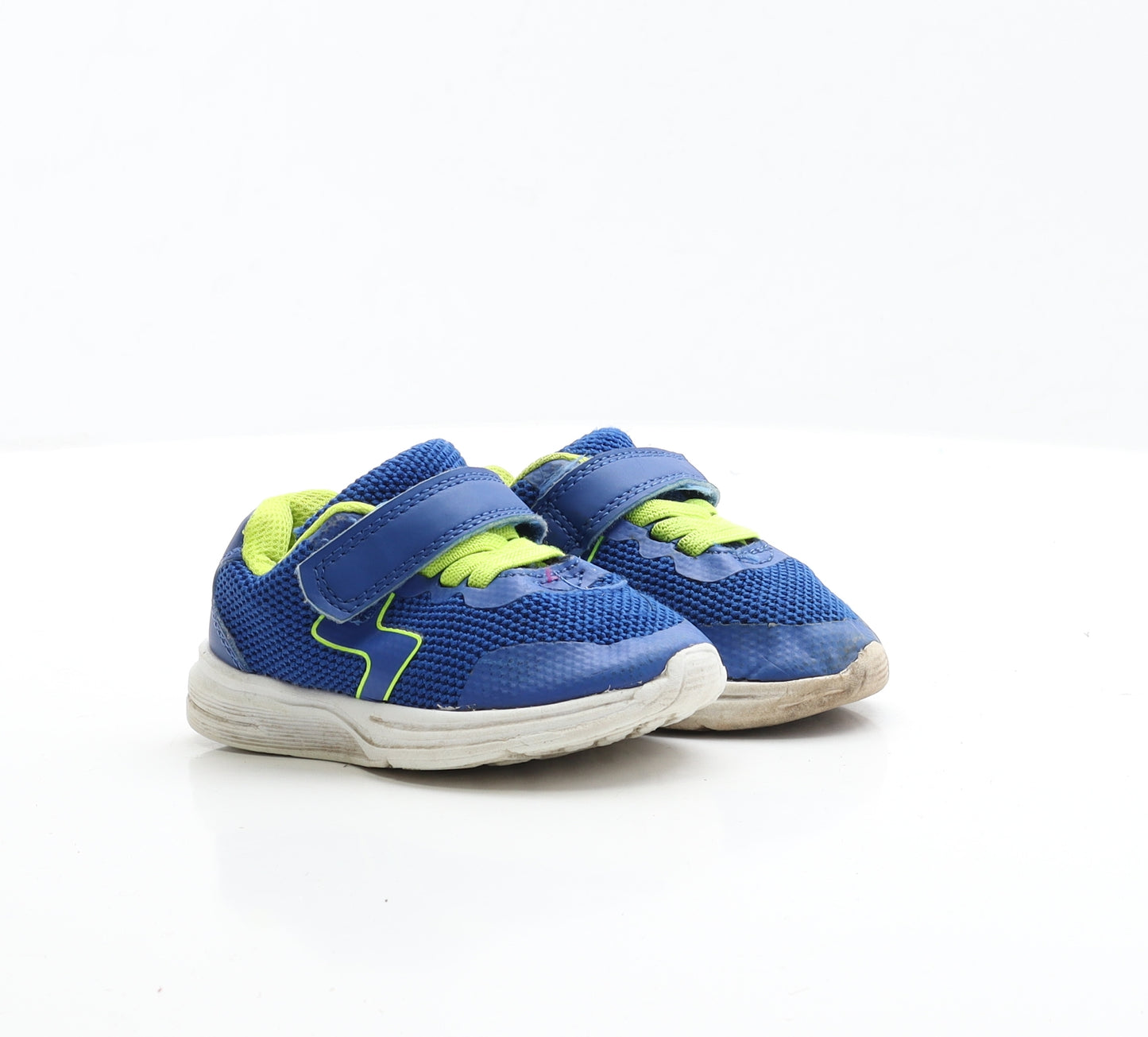 George Boys Blue Polyester Trainer UK 5 EUR 22 - Lace up