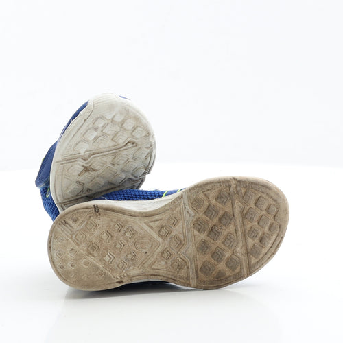 George Boys Blue Polyester Trainer UK 5 EUR 22 - Lace up