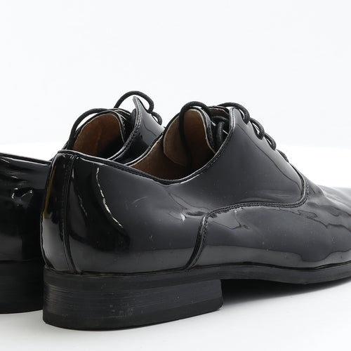 Goor Mens Black Patent Leather Oxford Dress UK 6 EUR 39