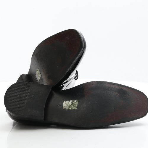 Goor Mens Black Patent Leather Oxford Dress UK 6 EUR 39