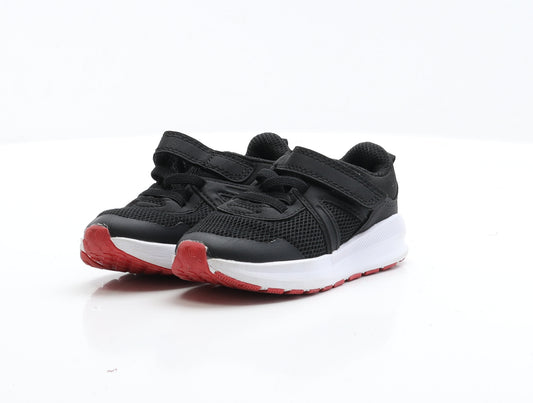 F&F Boys Black Polyester Trainer UK 5 EUR 22