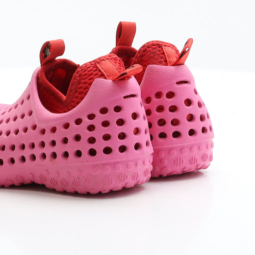 Ccilu Girls Pink Polyester Slip On Flat UK 8.5 EUR 26 - Aqua Shoes