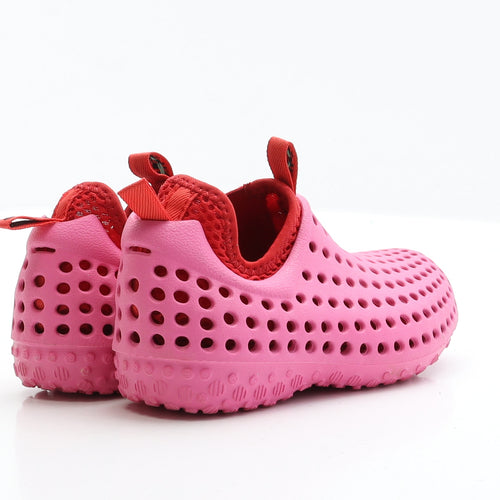 Ccilu Girls Pink Polyester Slip On Flat UK 8.5 EUR 26 - Aqua Shoes