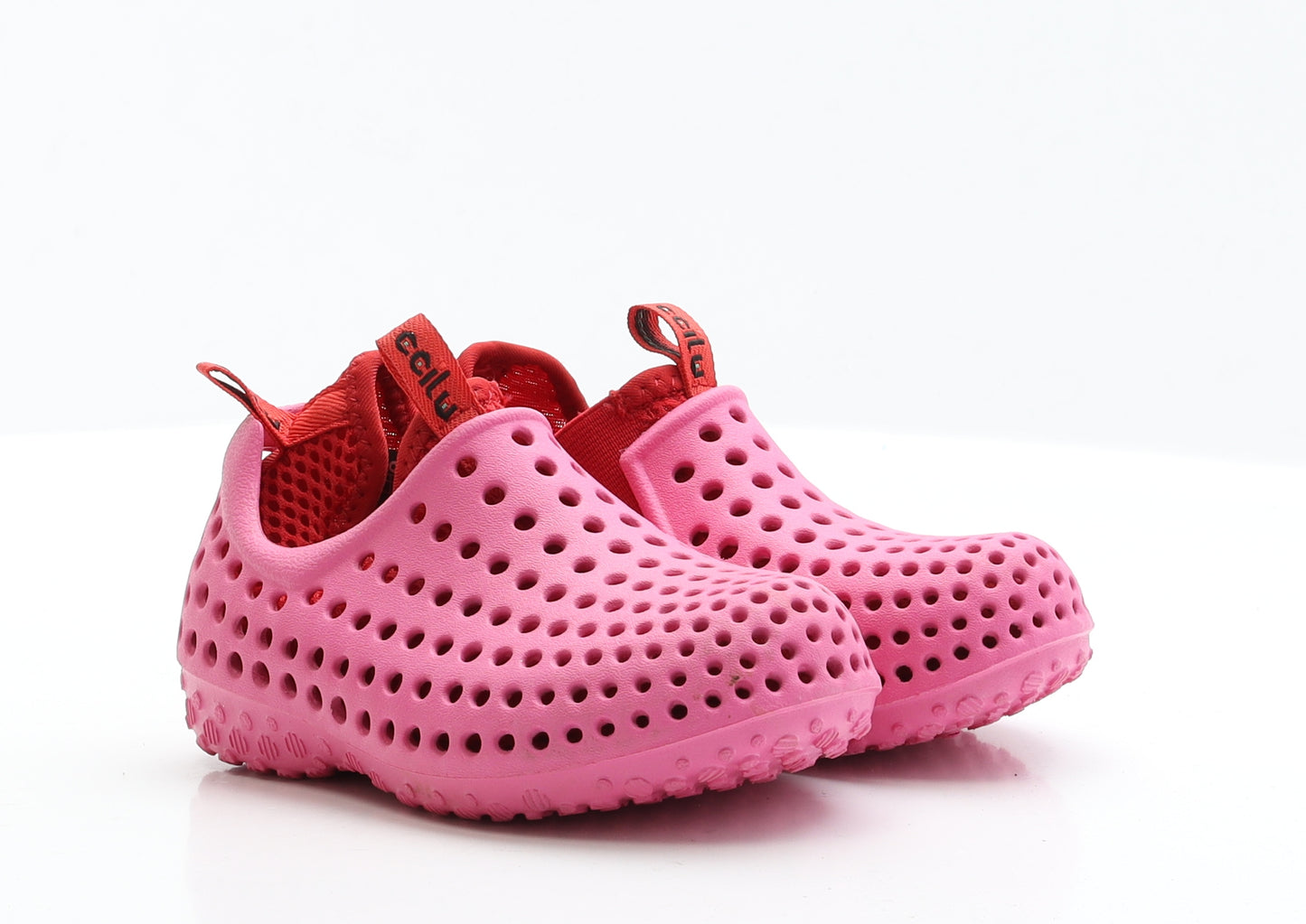 Ccilu Girls Pink Polyester Slip On Flat UK 8.5 EUR 26 - Aqua Shoes