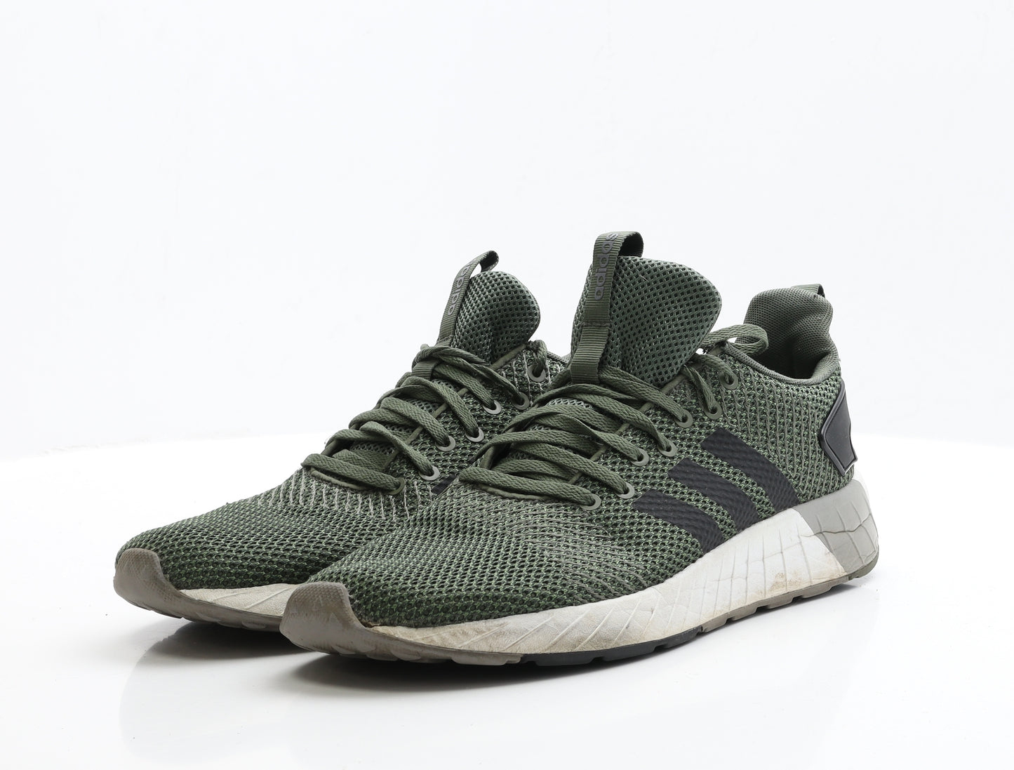 adidas Mens Green Polyester Trainer UK 9.5 - Questar BYD