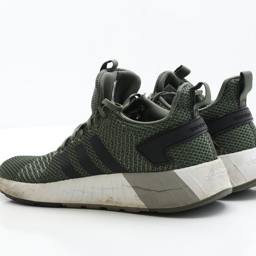 adidas Mens Green Polyester Trainer UK 9.5 - Questar BYD