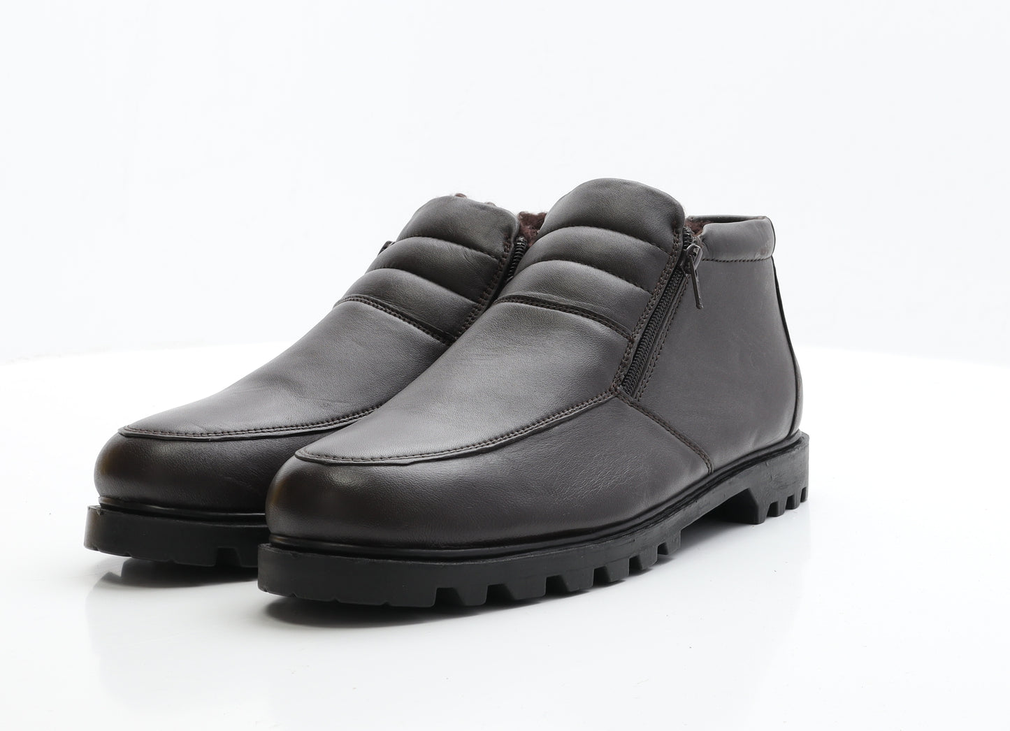 Chums Mens Brown Leather Bootie Boot UK 9