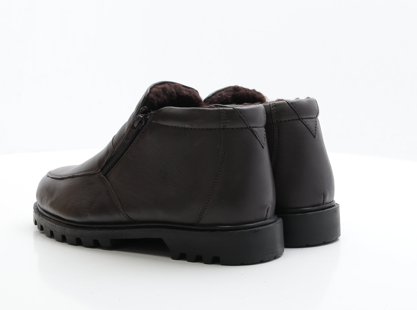 Chums Mens Brown Leather Bootie Boot UK 9