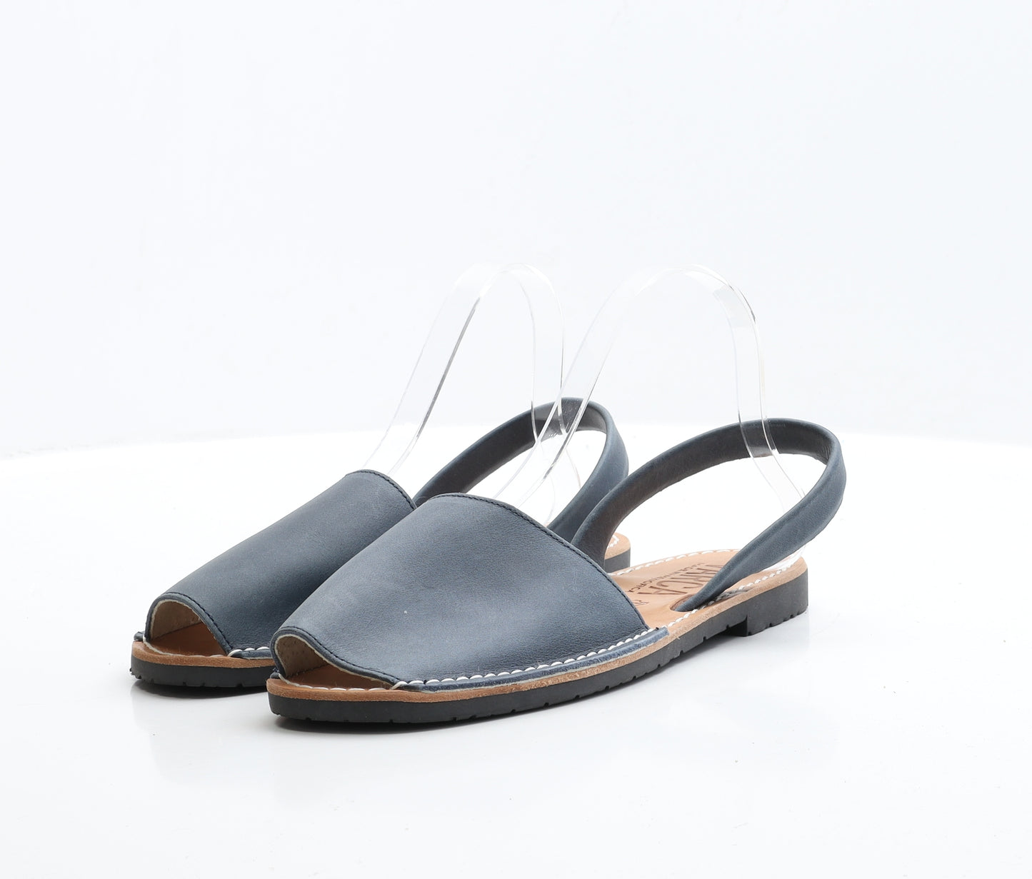 Varca Womens Blue Leather Slingback Sandal UK 7 EUR 40