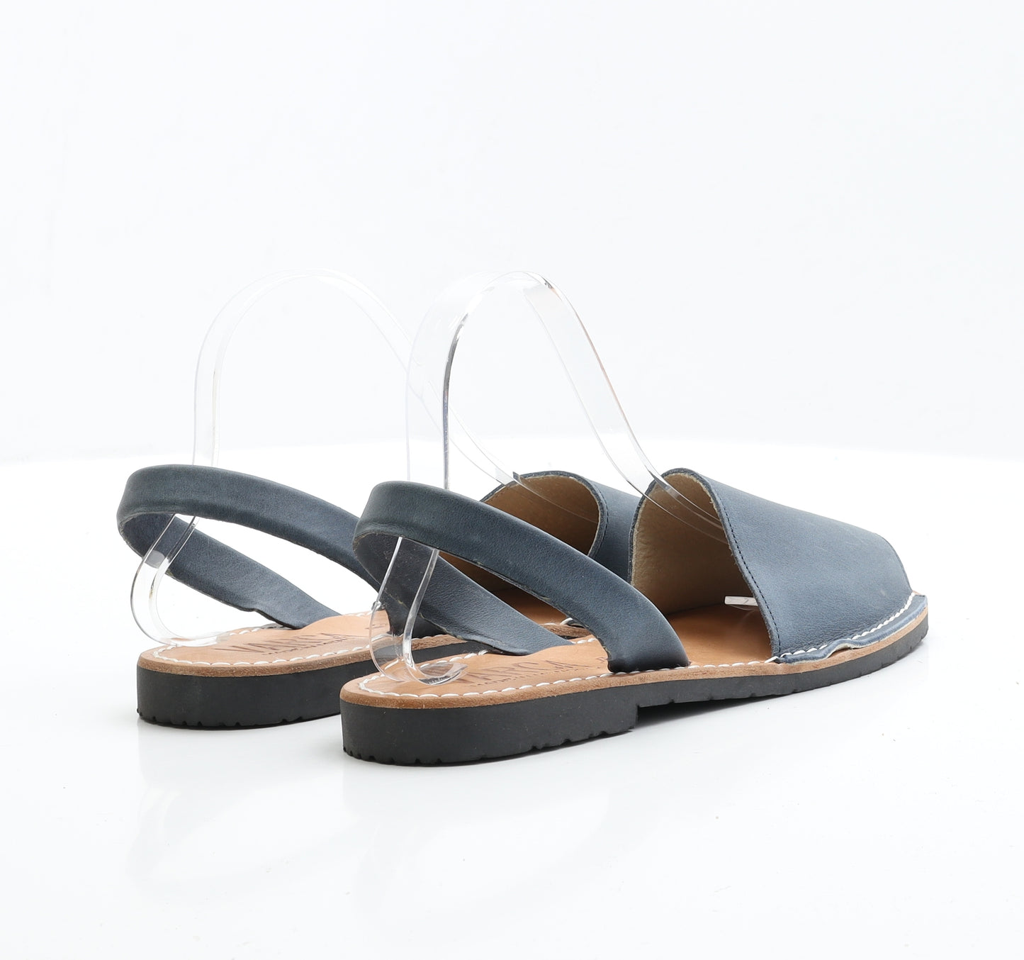 Varca Womens Blue Leather Slingback Sandal UK 7 EUR 40