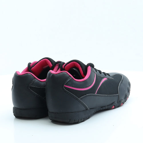 F&F Womens Black Polyester Trainer UK 4 EUR 36