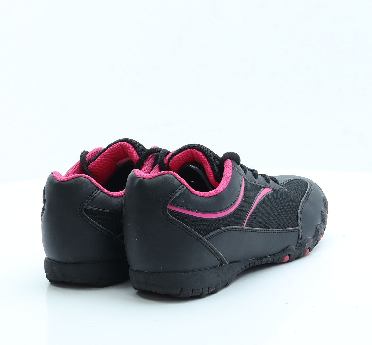 F&F Womens Black Polyester Trainer UK 4 EUR 36