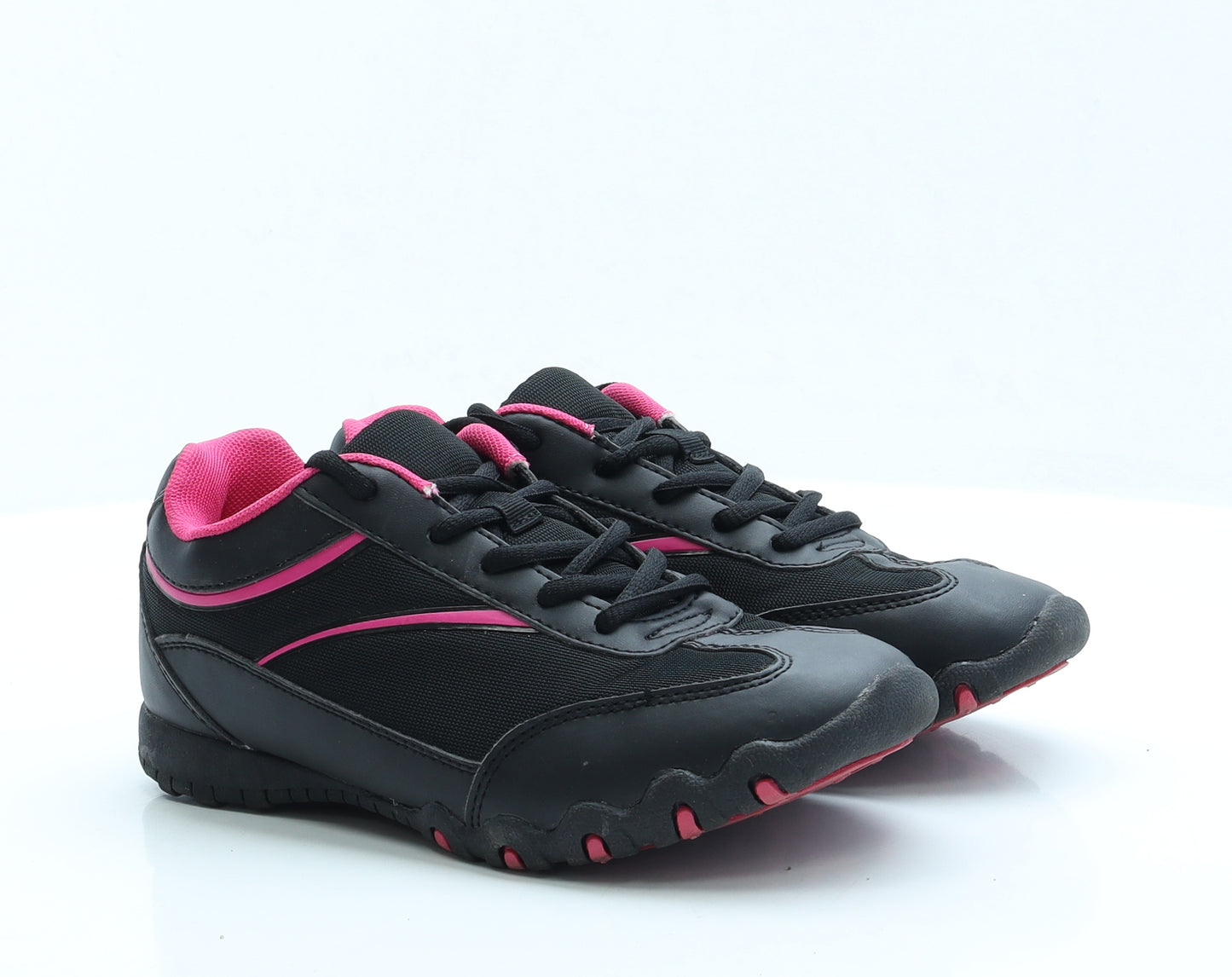 F&F Womens Black Polyester Trainer UK 4 EUR 36