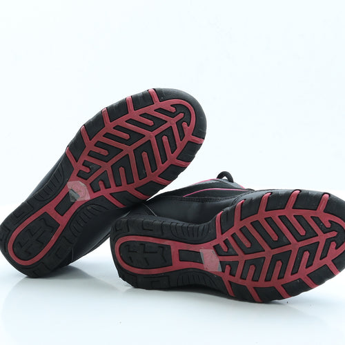 F&F Womens Black Polyester Trainer UK 4 EUR 36