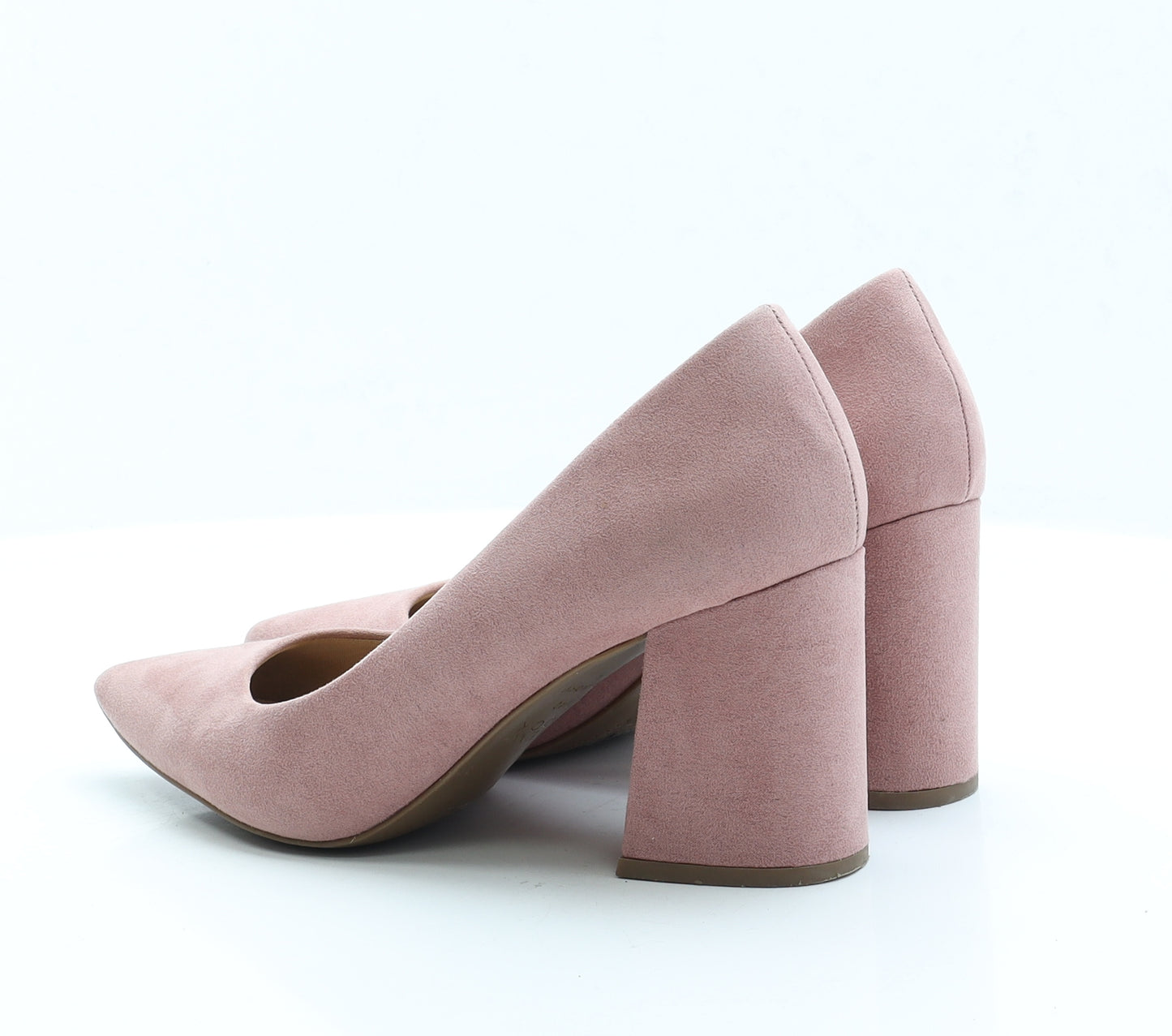 New Look Womens Pink Faux Suede Court Heel UK 7 EUR 40