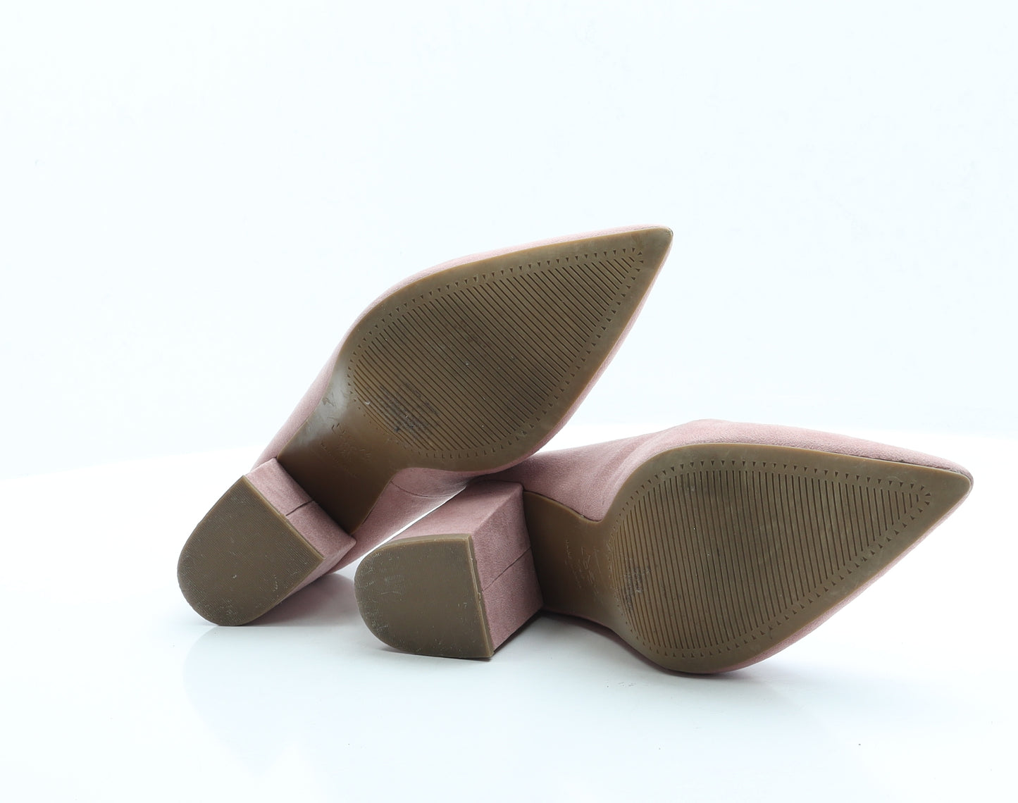 New Look Womens Pink Faux Suede Court Heel UK 7 EUR 40