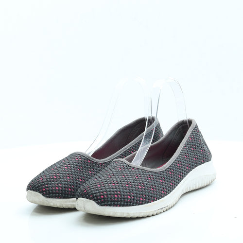 TU Womens Pink Fabric Flat UK 5