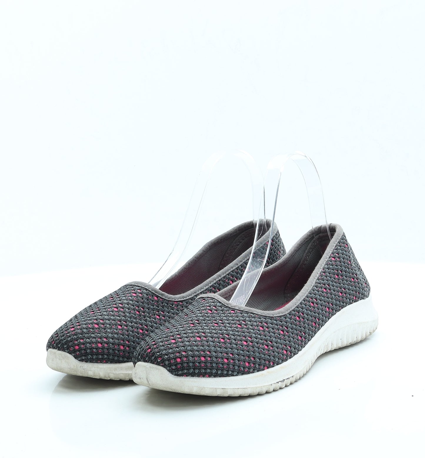 TU Womens Pink Fabric Flat UK 5